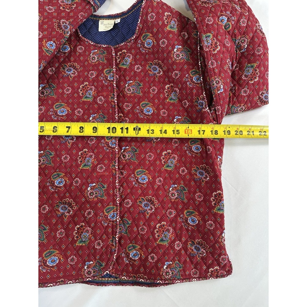 Vera Bradley Red Floral Quilted Jacket - Picture 7 of 7